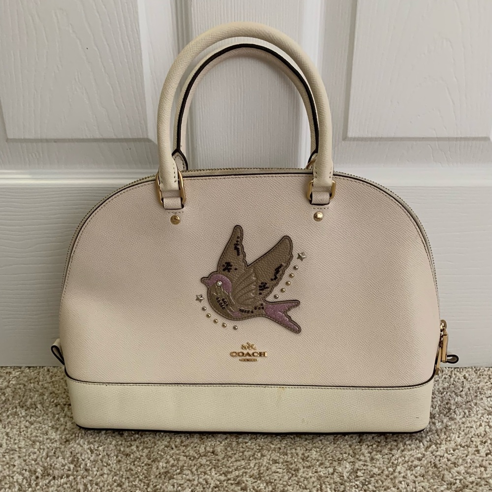 Coach Sierra Dome Satchel w/ Bird Appliqué